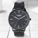 Sonata Poze Quartz Analog Black Dial Metal Strap Watch for Men