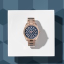 Sonata Poze Quartz Analog Blue Dial Rose Gold Colour Stainless Steel Strap Watch For Men