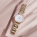 Sonata Poze Quartz Analog White Dial Metal Strap Watch for Women