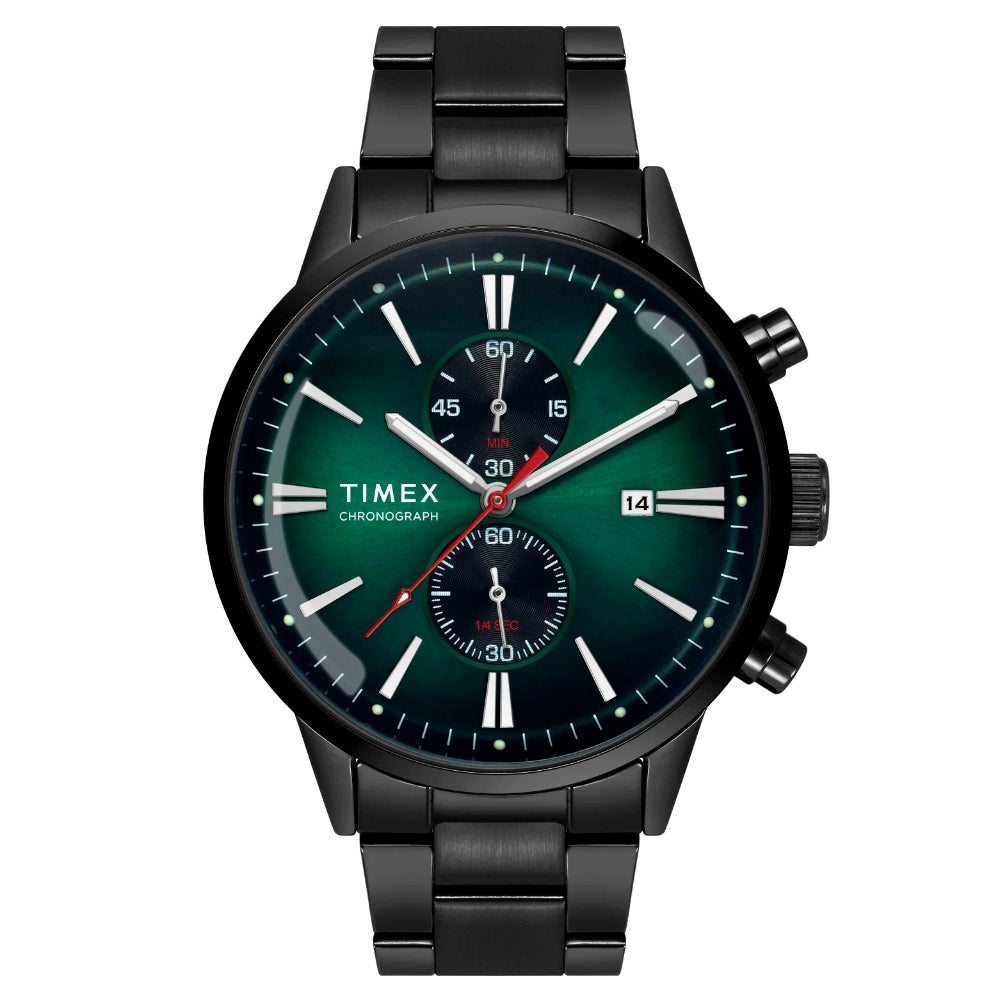 [TWEG19933] Timex Cosmic Awe Men Chronograph Round Dial Green Watch - TWEG19933