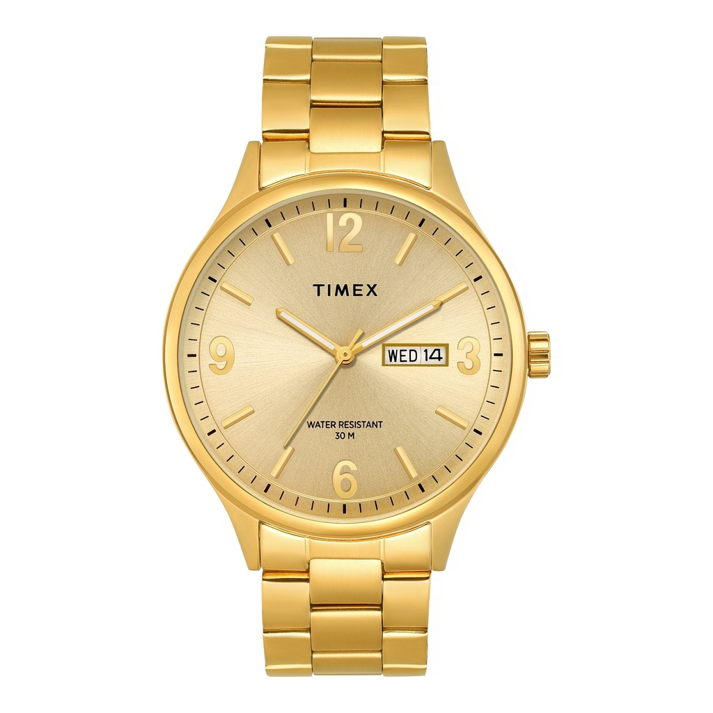 [TWEG18444] TIMEX Men Champagne Round Dial Analog Watch - TWEG18444