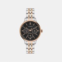 Timex Trendline Women Quartz Black Dial Multi-Function Stainless Steel Watch TWEL14837