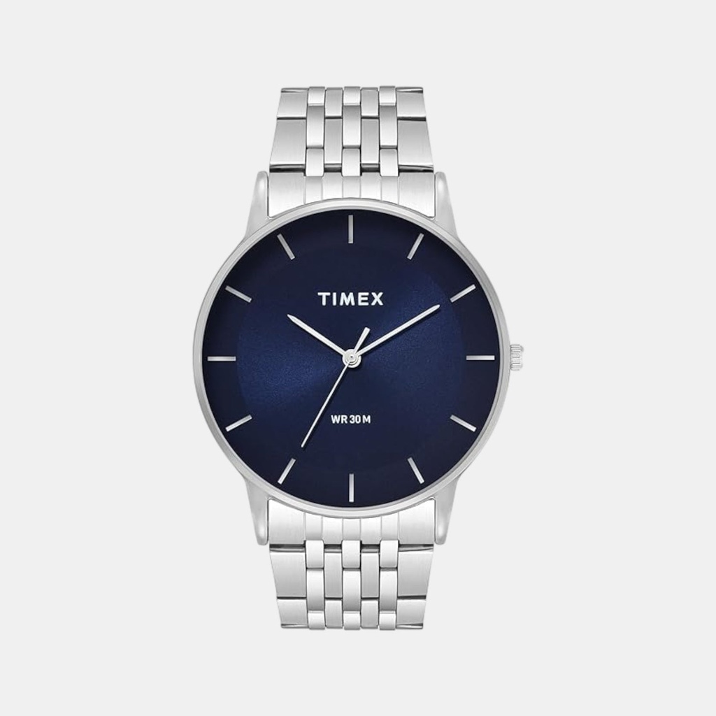 Timex Trendline Men Quartz Blue Dial Analog Stainless Steel Watch TWTG12001