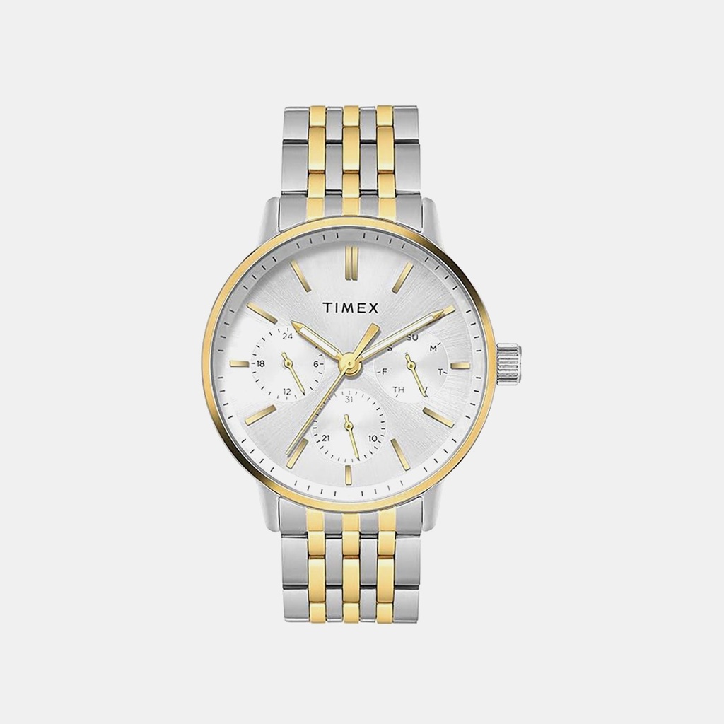 Timex Trendline Men Quartz Silver Dial Multi-Function Stainless Steel Watch TWEG25408