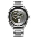 Fastrack Tik Tok Quartz Multifunction Silver Dial Stainless Steel Strap Watch For Guys