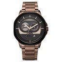 Fastrack Street Opulence Quartz Sun Moon Multifunction Brown Dial Brown Stainless Steel Strap Watch For Guys