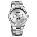 Sonata Festive Quartz Analog Silver Dial Metal Strap Watch For Men