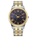 Titan Karishma Festive Analog with Royal Blue Dial Dual Tone Stainless Steel Strap Watch for Men
