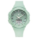 Fastrack StreetStyle Quartz Analog Green Dial Green Plastic Strap Watch For Girls