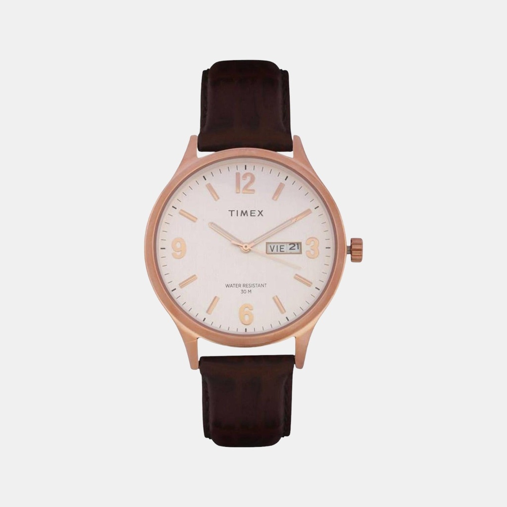 Timex Trendline Men Quartz Dial Analog Leather Watch TWEG18402