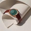 Titan Karishma Green Dial Analog Leather Strap Watch for Men