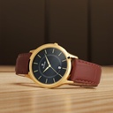 Titan Quartz Analog with Date Black Dial Leather Strap Watch for Men