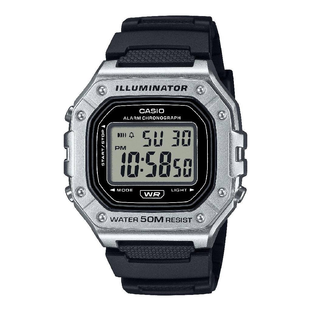 Casio Youth Unisex Quartz Black Dial Digital Resin Watch D374