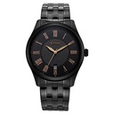 Titan Neo Roman Analog with Black Dial Black Stainless Steel Strap Watch for Men