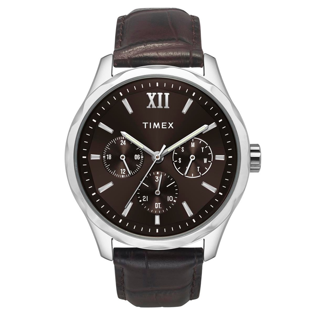 [TW0TG7633] Timex Men Brown Round Dial Analog Watch - TW0TG7633