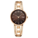 Titan Raga Afterglow Quartz Analog Brown Dial Rose Gold Metal Strap Watch For Women