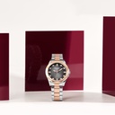 Poze By Sonata Quartz Analog Black Dial Two Toned Metal Strap Watch For Men