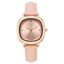 Fastrack Stunners Quartz Analog Rose Gold Dial Rose Gold Leather Strap Watch For Girls