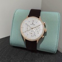 Titan Quartz Multifunction White Dial Leather Strap Watch for Men