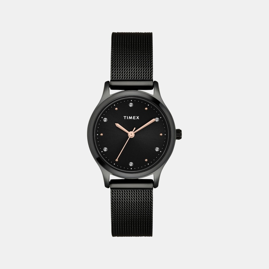 Timex Trendline Women Quartz Black Dial Analog Mesh Watch TW0TL8716