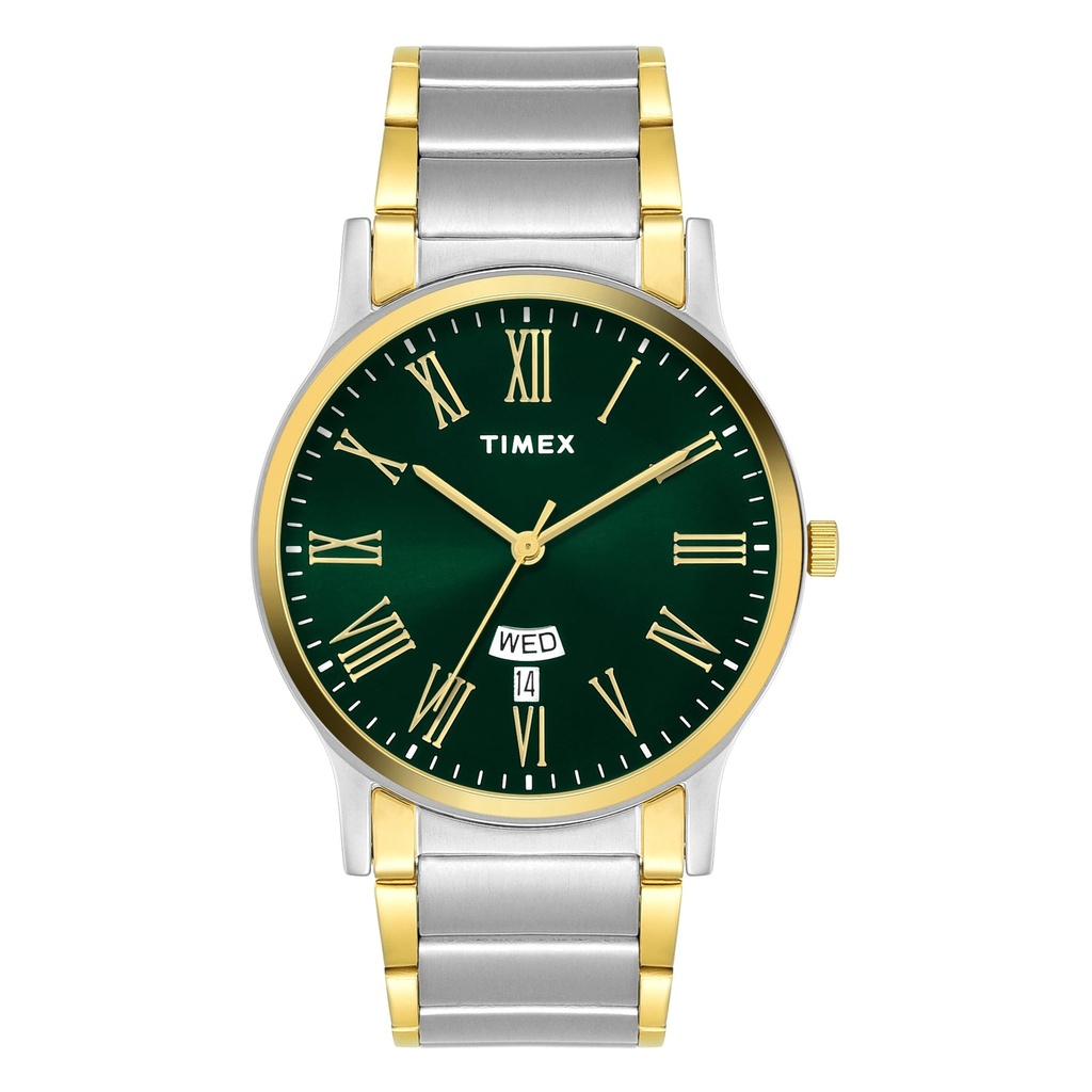 Timex Trendline Round 39mm Green Dial Analog Men Watch - TW000R470