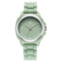Fastrack Hype Bounce Quartz Analog Green Dial Green Silicone Strap Watch For Guys