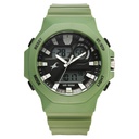 Fastrack Streetstyle Quartz Digital Black Dial Green PU Strap Watch For Guys