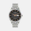 Timex Classics Men Quartz Black Dial Analog Stainless Steel Watch TW0TG7500