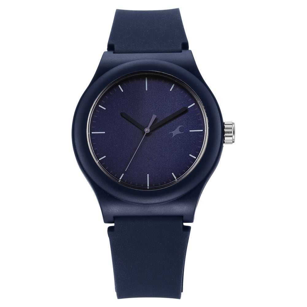 Fastrack Tees Urbanique Quartz Analog Blue Dial Silicone Strap watch For Girls