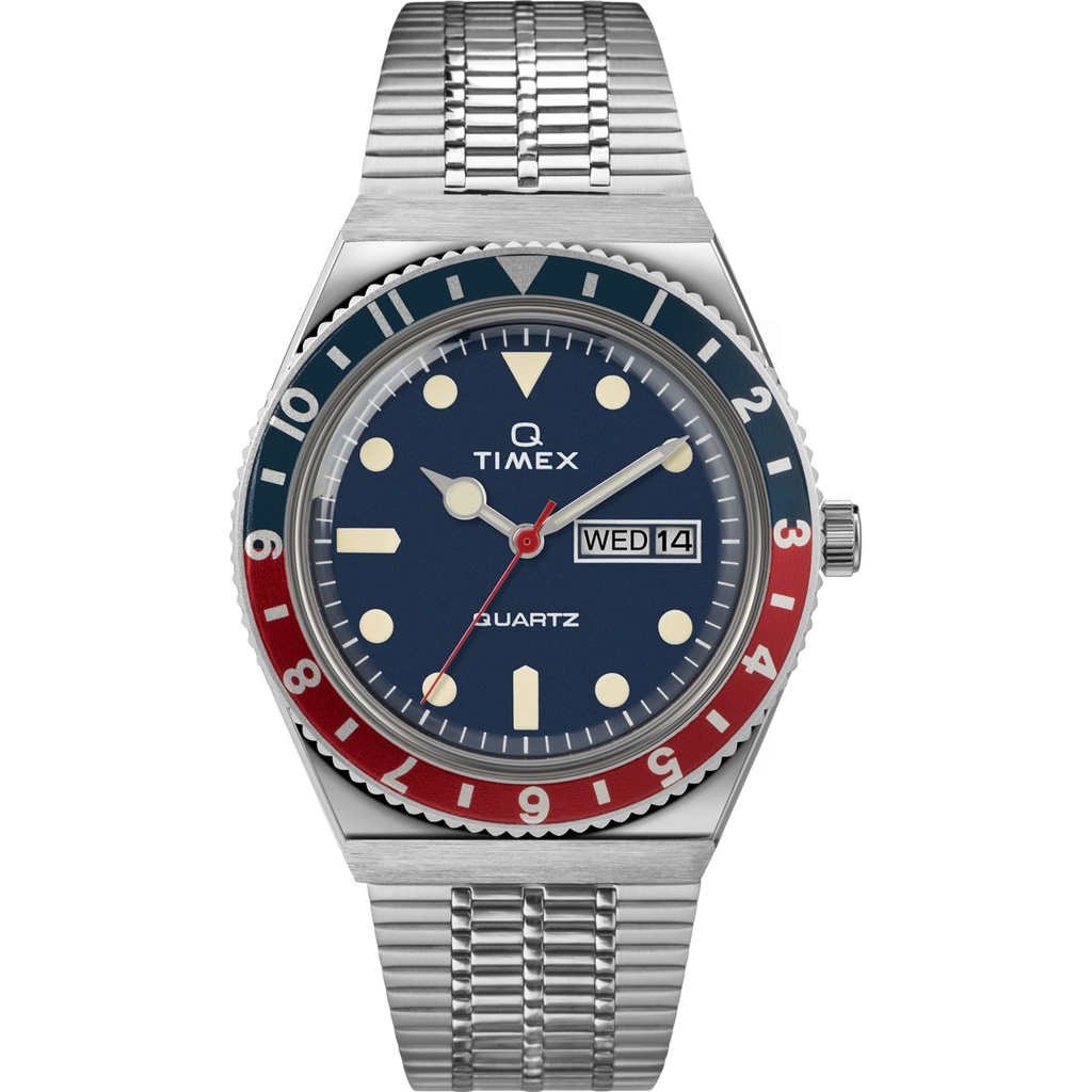 Q Timex Reissue 38mm Stainless Steel Bracelet Watch