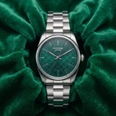 Poze By Sonata Quartz Analog Green Dial Silver Stainless Steel Strap Watch For Men