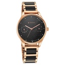 Titan Purple Acetate Black Dial Analog with Day and Date Metal and Acetate Strap Watch for Women