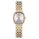Titan Raga Spotlight Quartz Analog Silver Dial Rose Gold Metal Strap Watch For Women