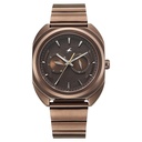 Fastrack Wild Analog with Brown Dial Brown Metal Strap Watch for Guys