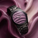 Fastrack Gelato Black metal strap watch with Ice Cola dial for Guys