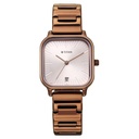 Titan Neo Quartz Analog with Date Silver Dial Brown Metal Strap Watch For Women