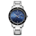 Titan Purple Sports Fashion Quartz Analog with Date Blue Dial Brown Stainless Steel Strap Watch For Women