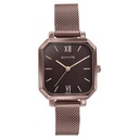 Sonata Modern Edit Quartz Analog Brown Dial Brown Stainless Steel Strap Watch For Women