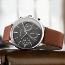 Titan Quartz Multifunction Blue Dial Leather Strap Watch for Men