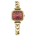 Titan Raga Showstopper Quartz Analog Maroon Dial Metal Strap Watch For Women