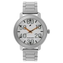 Fastrack Quartz Analog White Dial Stainless Steel Strap Watch for Guys