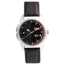 Fastrack Loopholes Quartz Analog Grey Dial Leather Strap Watch for Guys