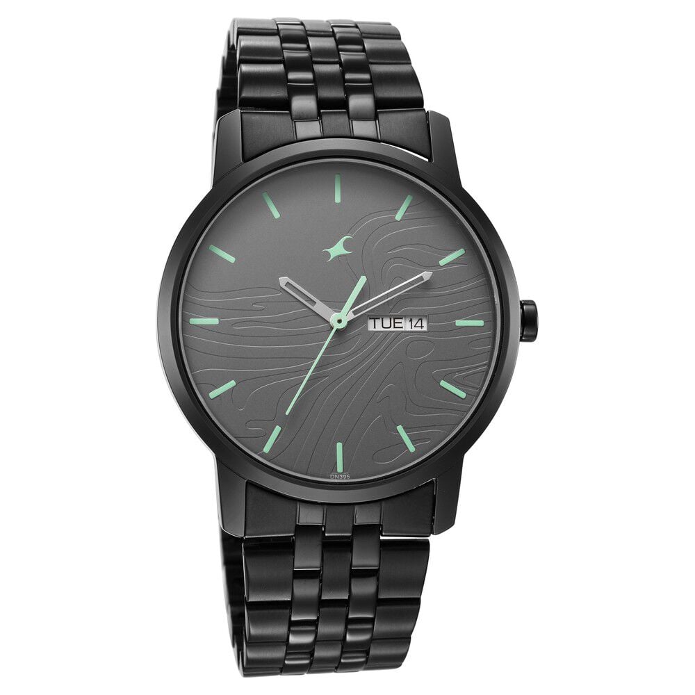 [3295NM01] Fastrack Urban Camo Black Dial Watch for Guys