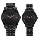 Fastrack Mixmatched Quartz Analog Black Dial With Black Metal Strap Watch For Couple