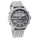 Fastrack Streetwear Quartz Analog Digital Grey Dial PU Strap Watch for Guys