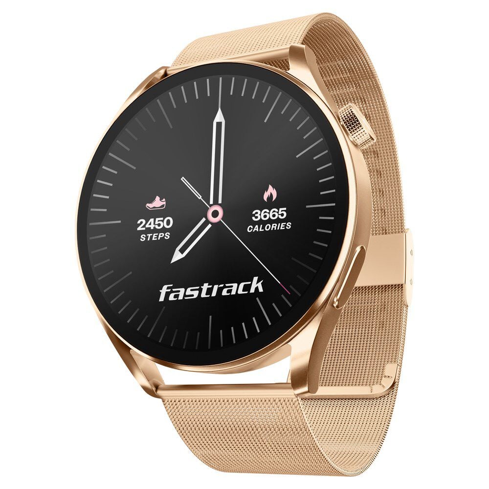 [38126WM01] Fastrack Dezire FX1 with 3.5 CM UltraVU Display with Functional Crown,SingleSync BT Calling