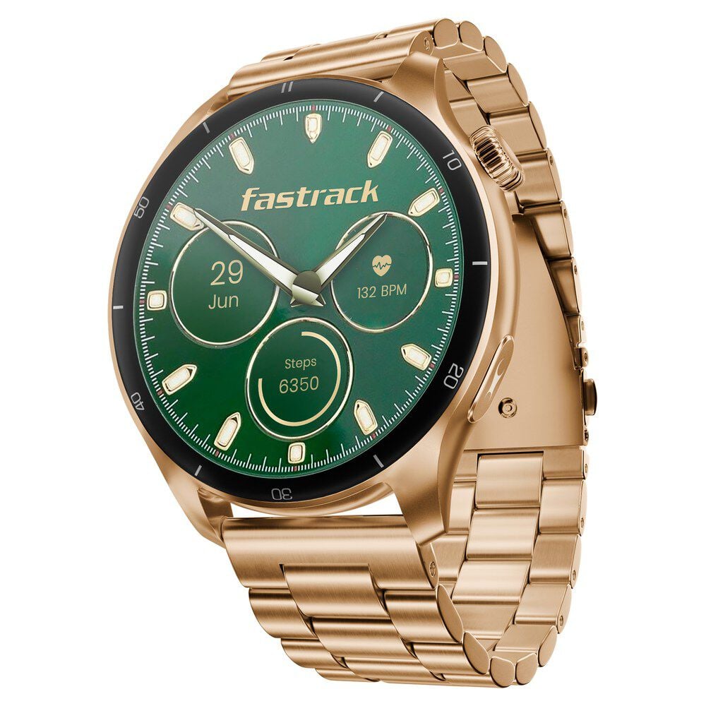 Fastrack Dezire FX1 Pro with 3.6 CM AMOLED Display with Functional Crown,SingleSync BT Calling,AOD,AI Voice Assistant