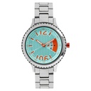 Fastrack Quartz Analog Grey Dial Metal Strap Watch for Girls