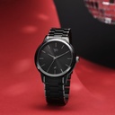 Fastrack Vyb Phantom Quartz Analog Black Dial Two Toned Metal Strap Watch For Guys