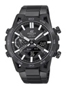 CASIO Men EDifice Dial & Stainless Steel Cuff Straps Analogue and Digital Chronograph Solar Powered Watch ED608